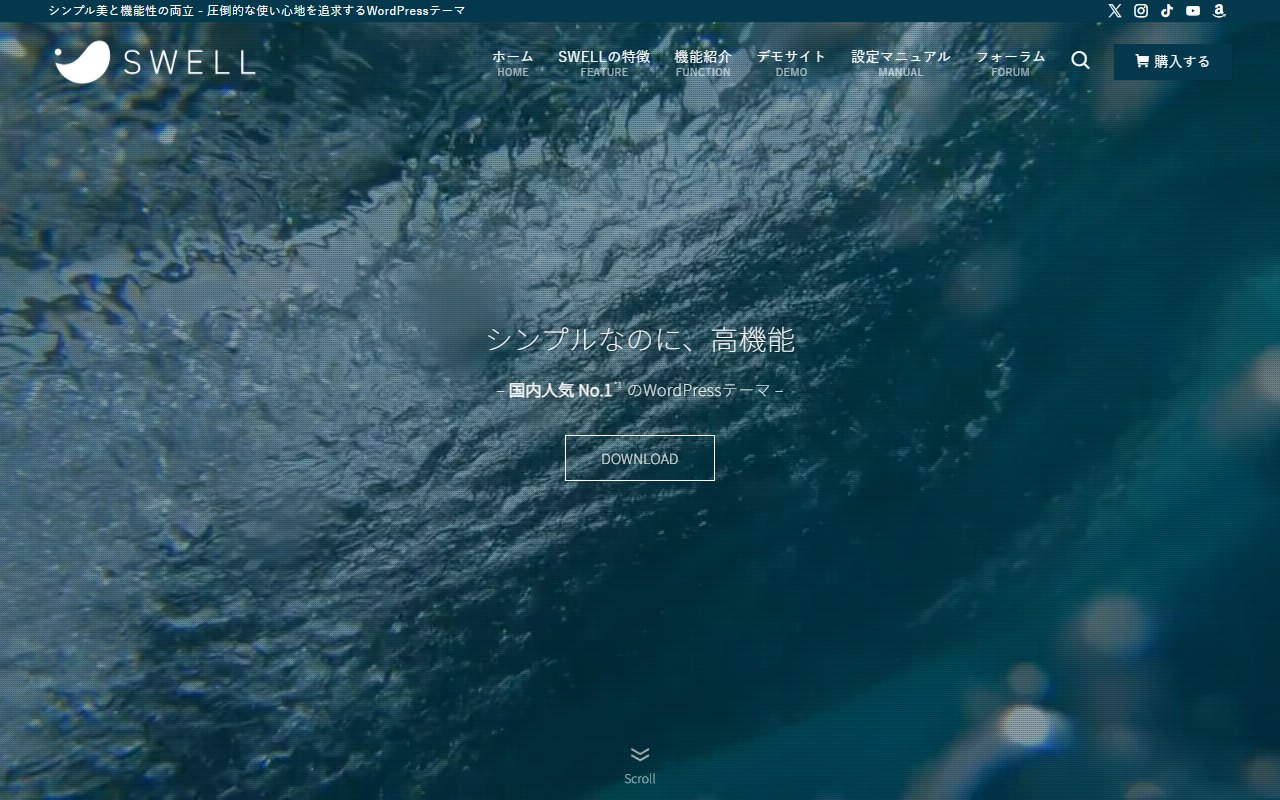 SWELL公式サイト