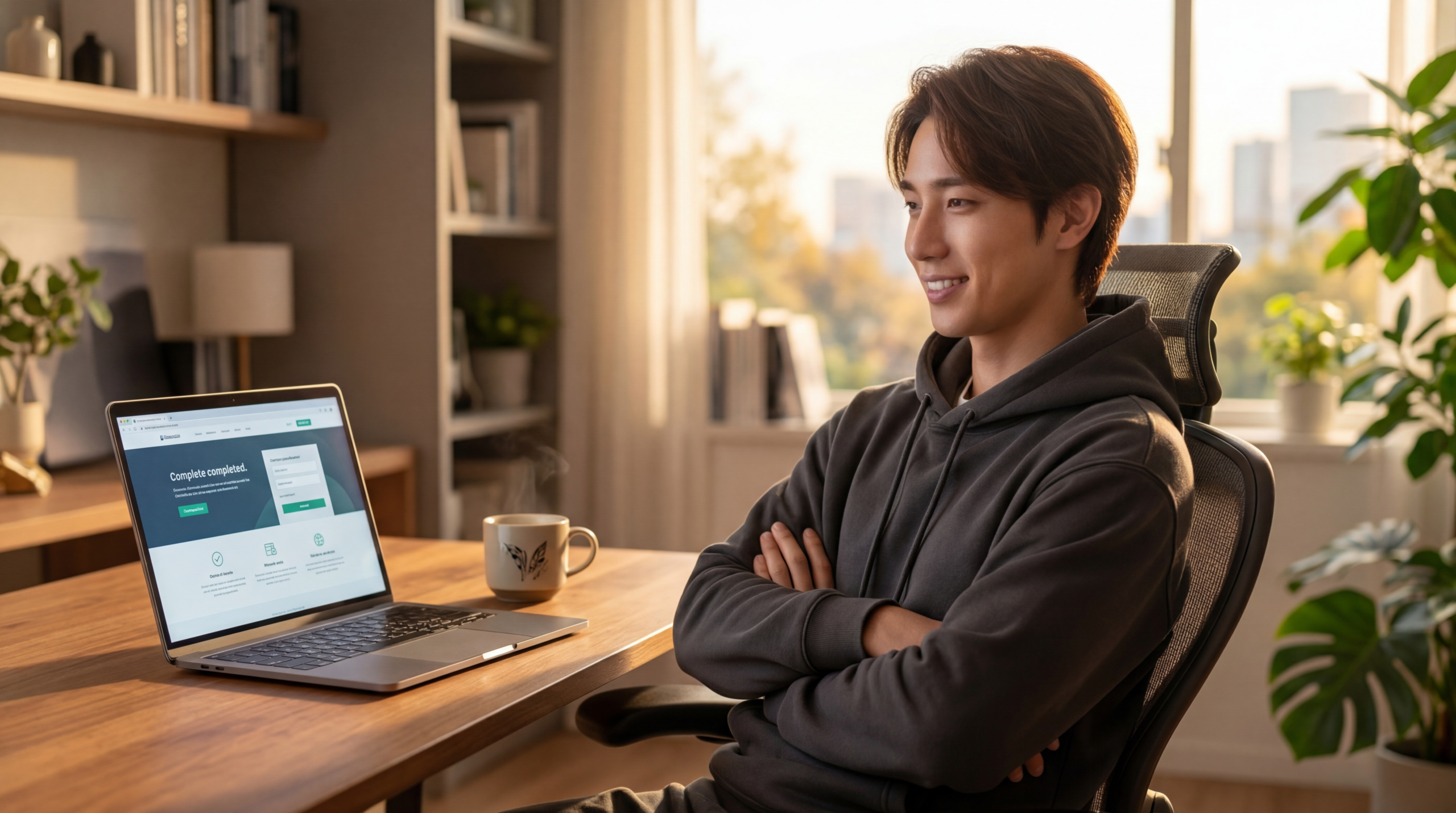 EmDashのデプロイが完了して満足するあおい